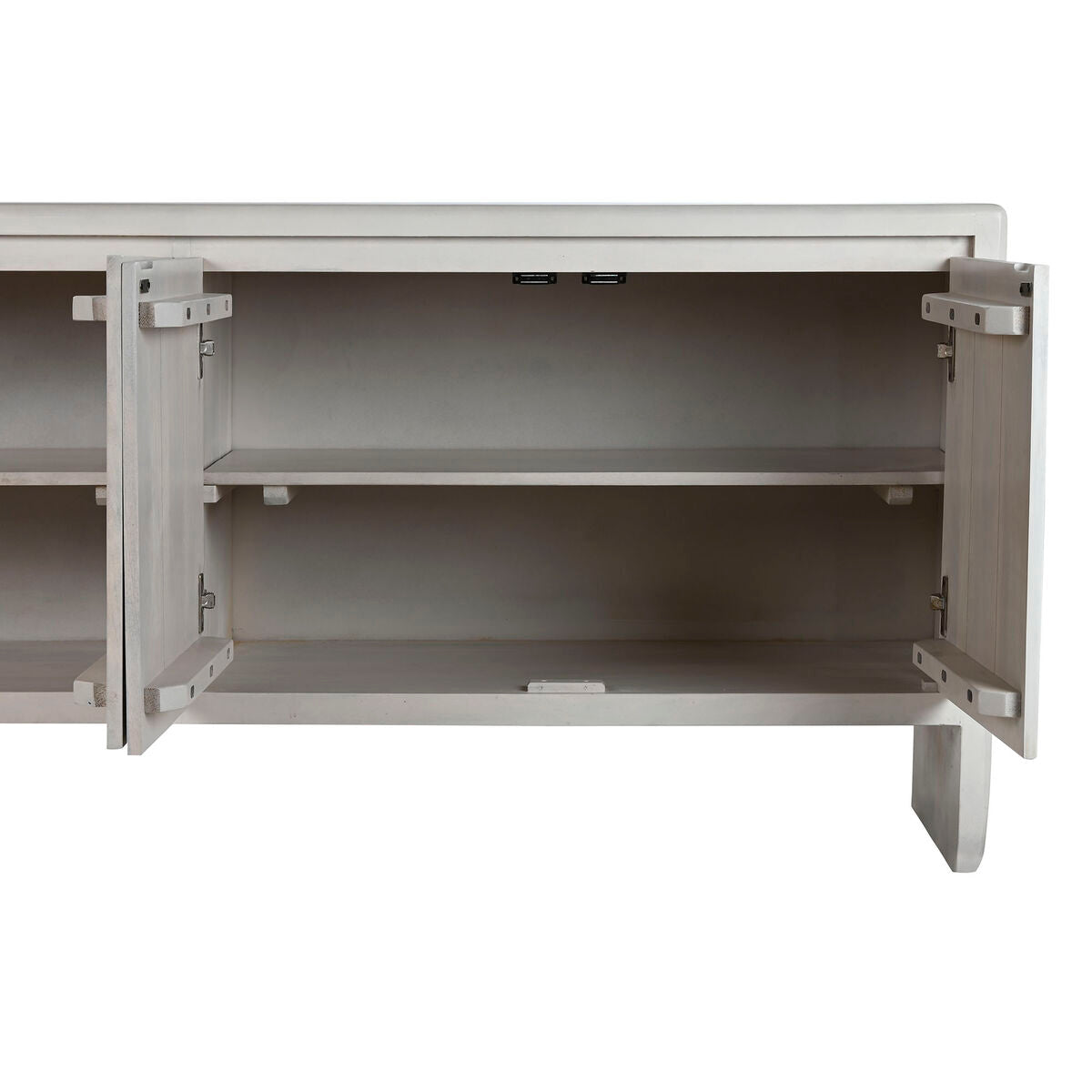 Aparador moderno blanco de madera de mango, 4 puertas — imagen 7