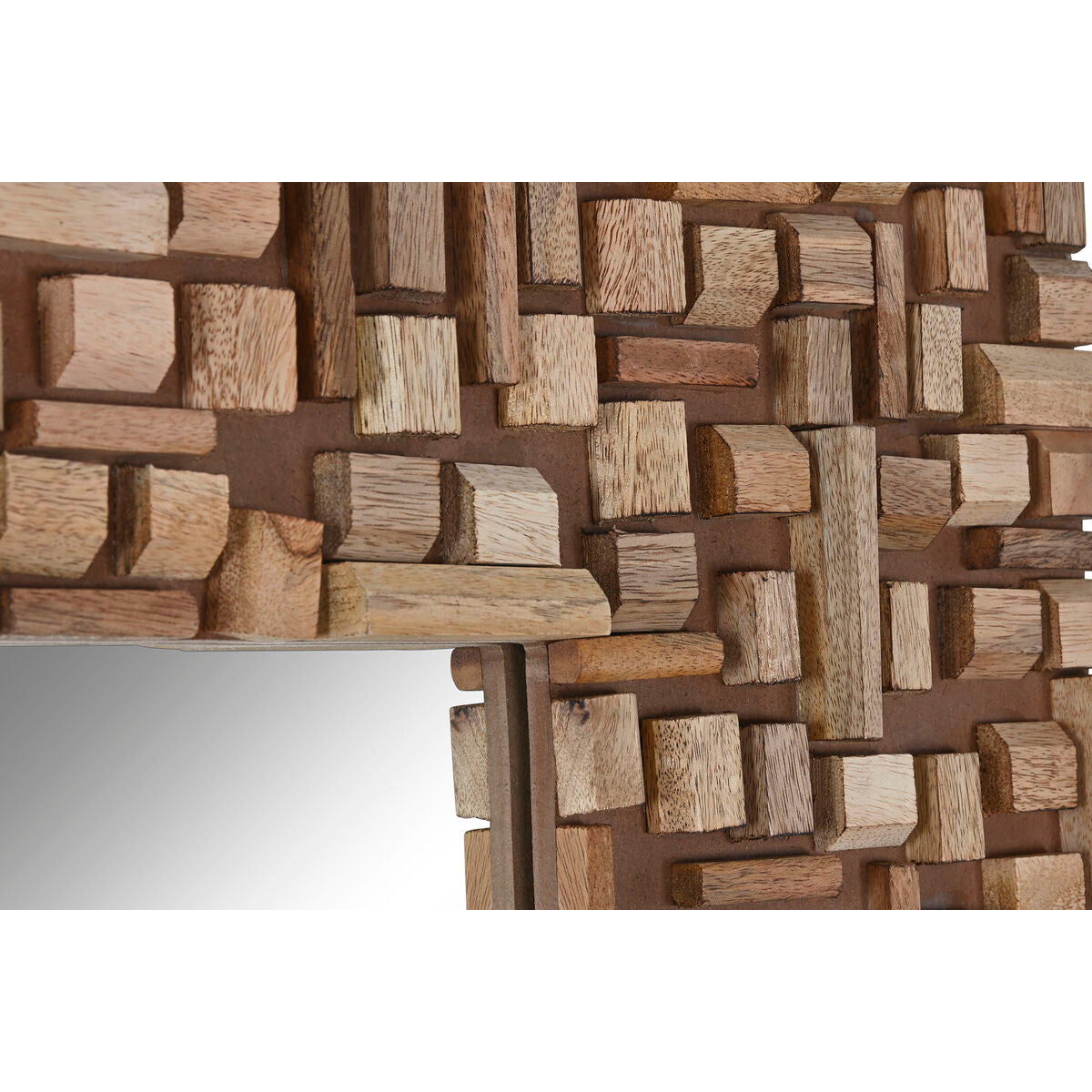 Espejo de pared marrón moderno, 91 x 4 x 183 cm — imagen 3