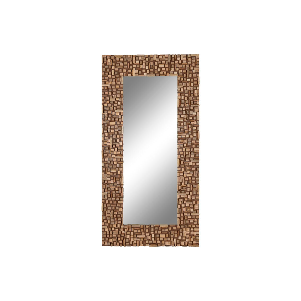 Espejo de pared marrón moderno, 91 x 4 x 183 cm