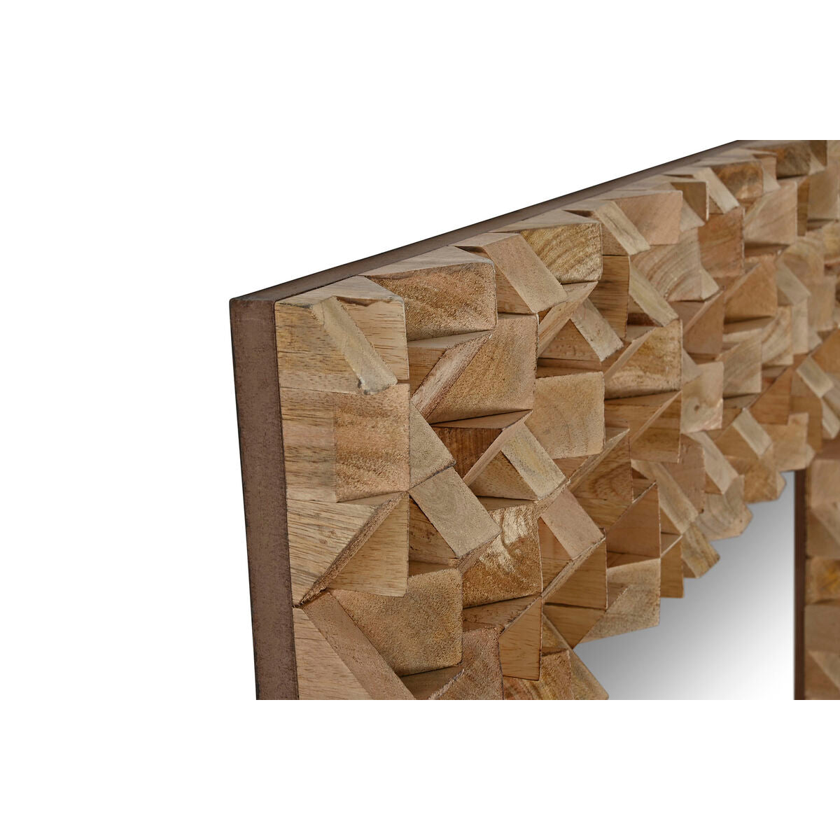 Espejo de pared marrón moderno, 91 x 5 x 183 cm — imagen 2