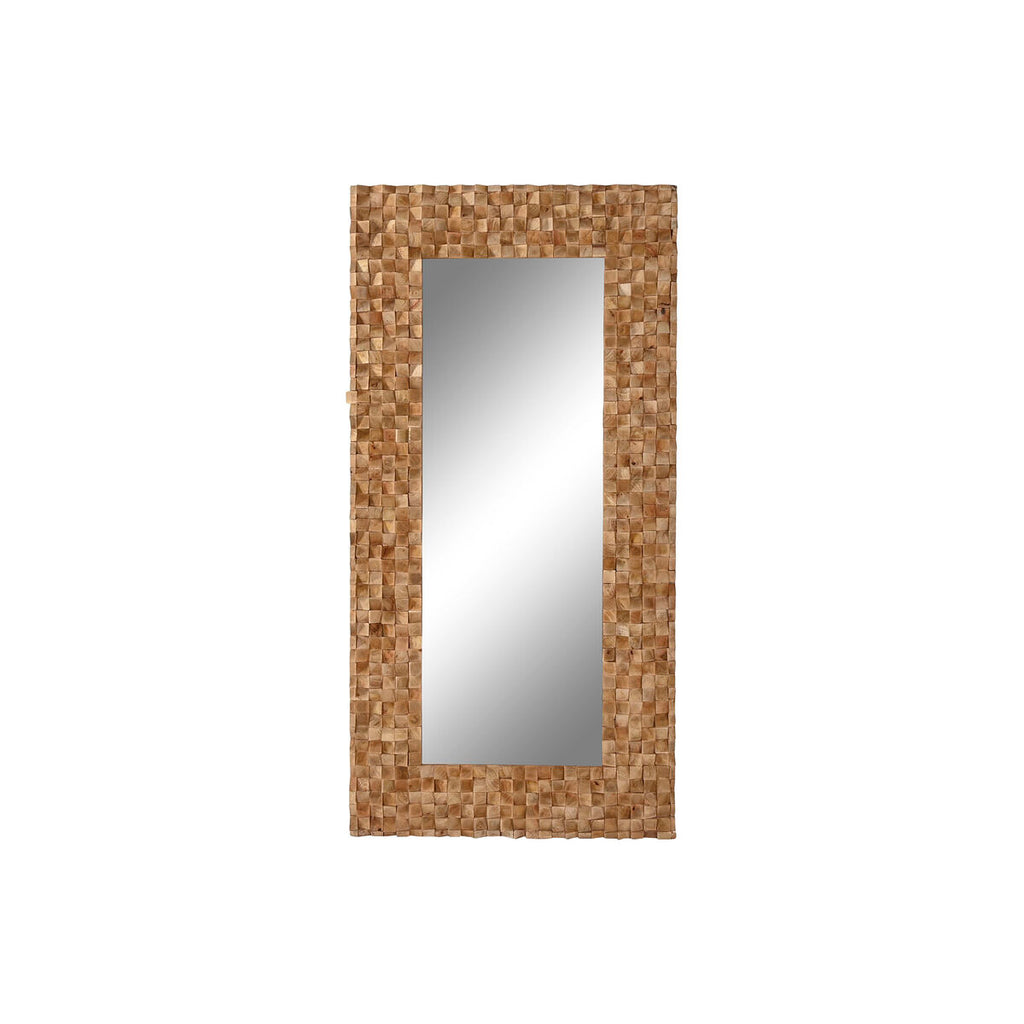 Espejo de pared marrón moderno, 91 x 5 x 183 cm