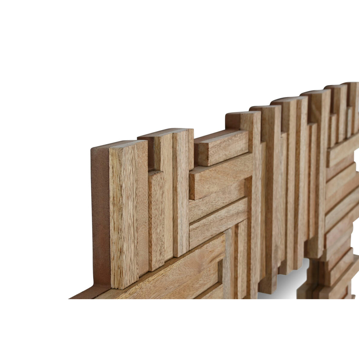 Espejo de pared con marco de troncos, estilo Bali, 91 x 3 x 183 cm — imagen 2