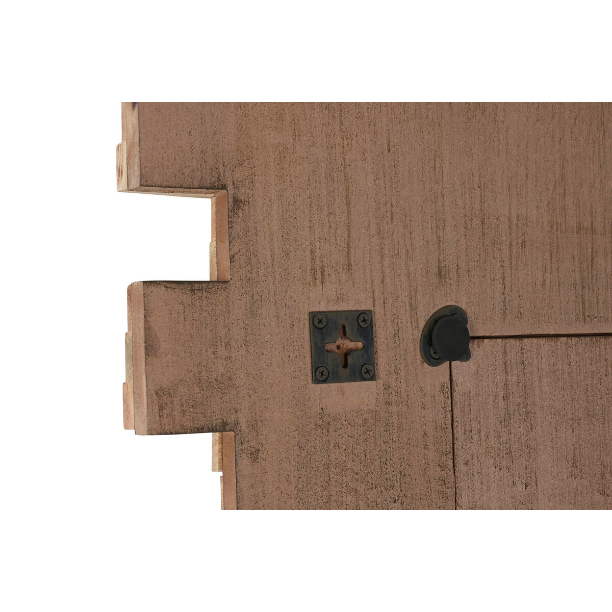 Espejo de pared con marco de troncos, estilo Bali, 91 x 3 x 183 cm — imagen 4
