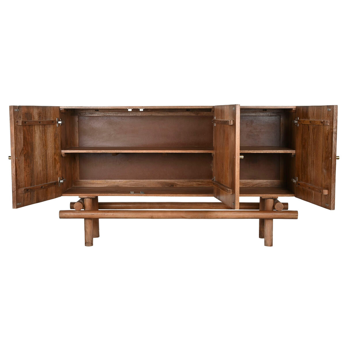 Aparador moderno natural de madera de mango, 160 x 42 x 95 cm — imagen 3