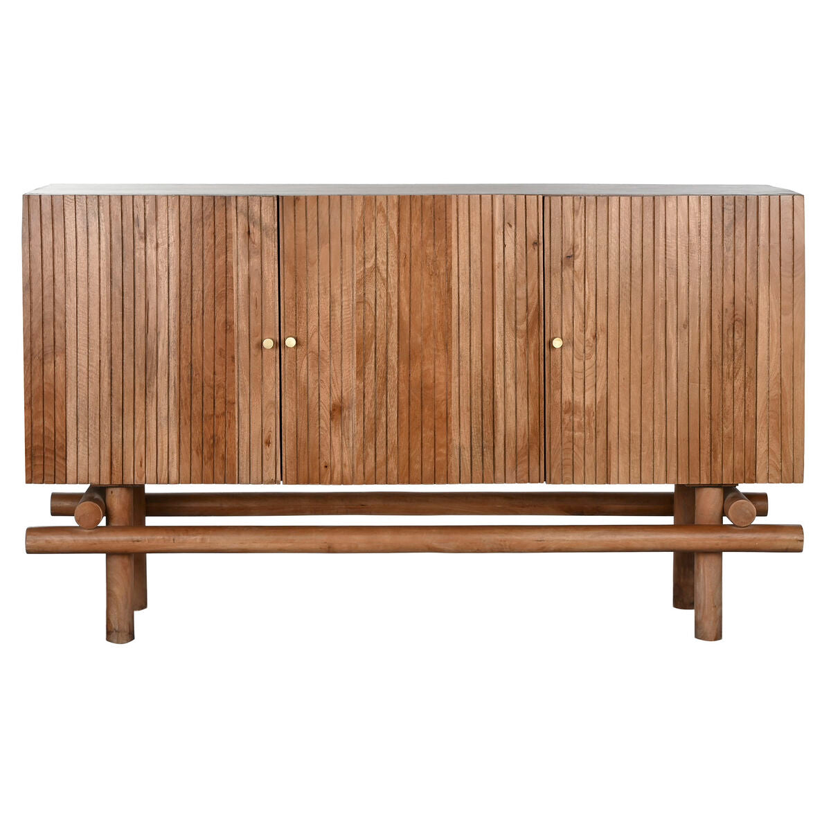 Aparador moderno natural de madera de mango, 160 x 42 x 95 cm — imagen 9