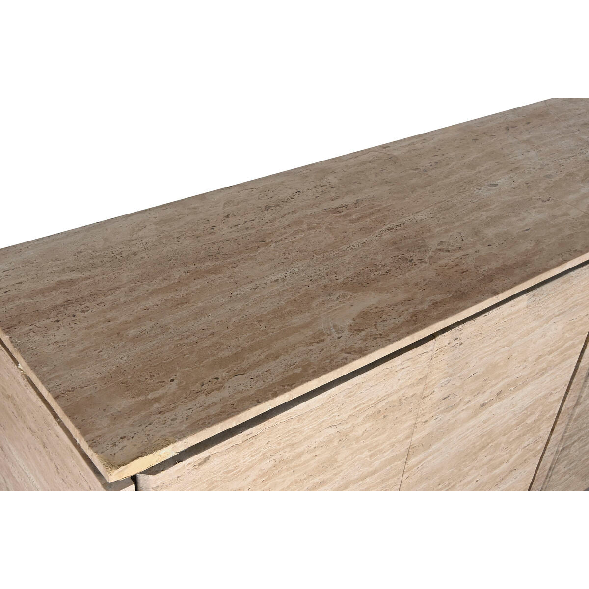 Aparador natural de madera y mármol, 180 x 40 x 85 cm — imagen 3