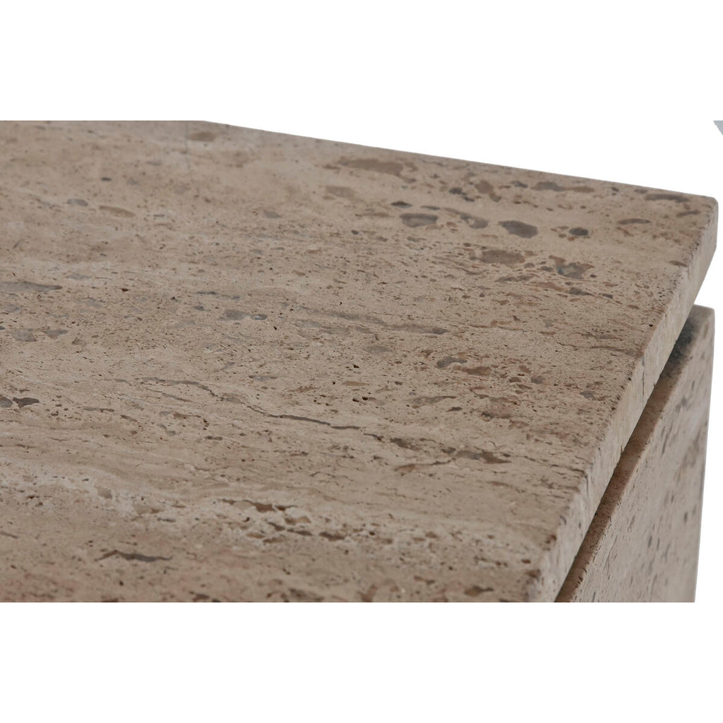 Aparador natural de madera y mármol, 180 x 40 x 85 cm — imagen 5