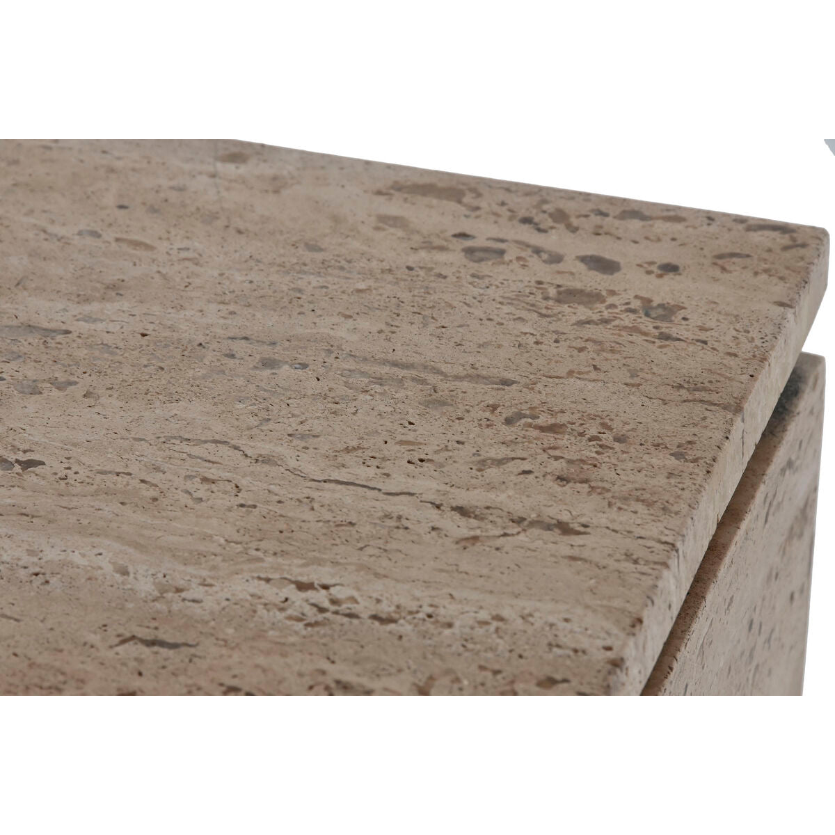 Aparador natural de madera y mármol, 180 x 40 x 85 cm — imagen 5