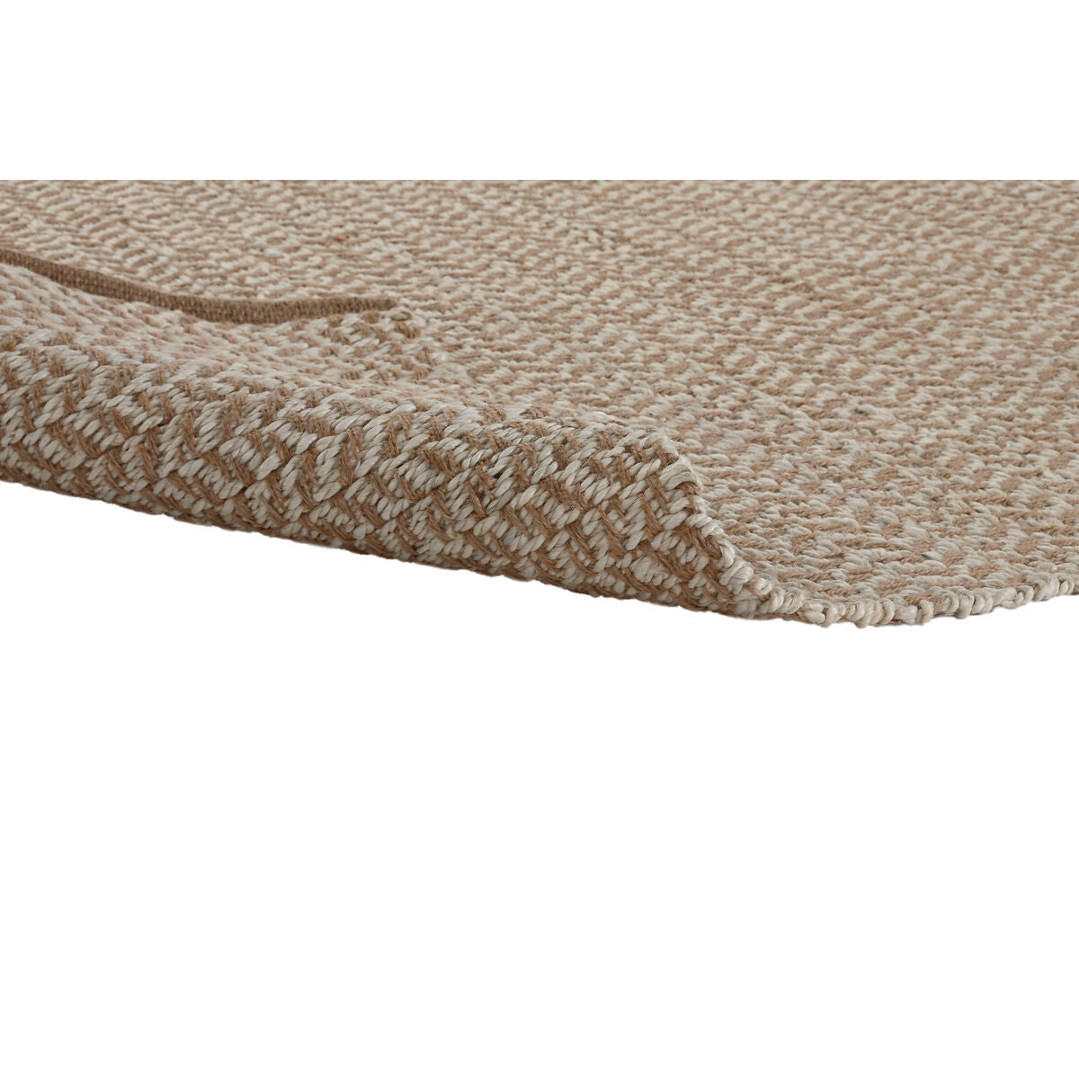 Alfombra blanca y natural de yute, 120 x 1 x 180 cm — imagen 5