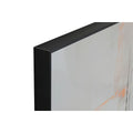 Cuadro abstracto de aluminio y madera MDF, azul y blanco