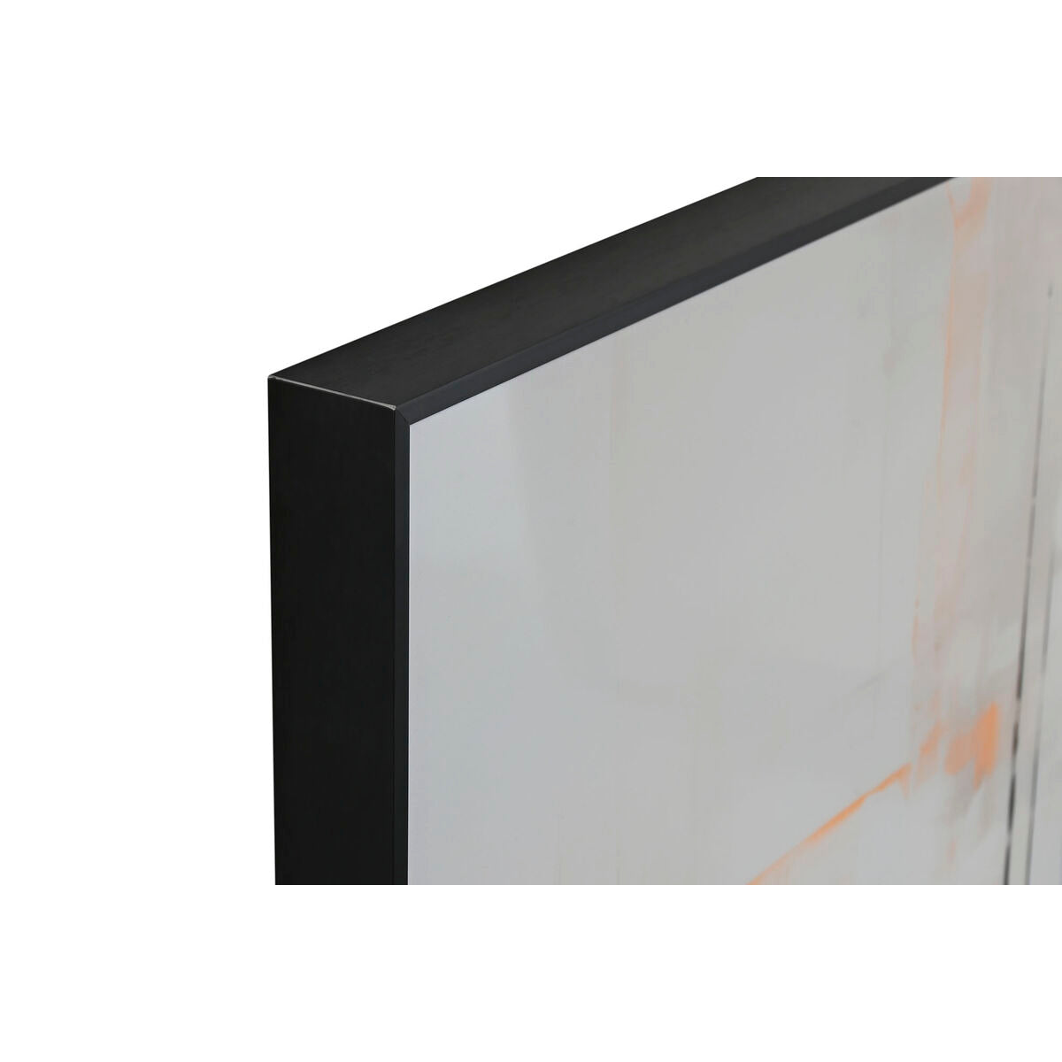 Cuadro abstracto de aluminio y madera MDF, azul y blanco