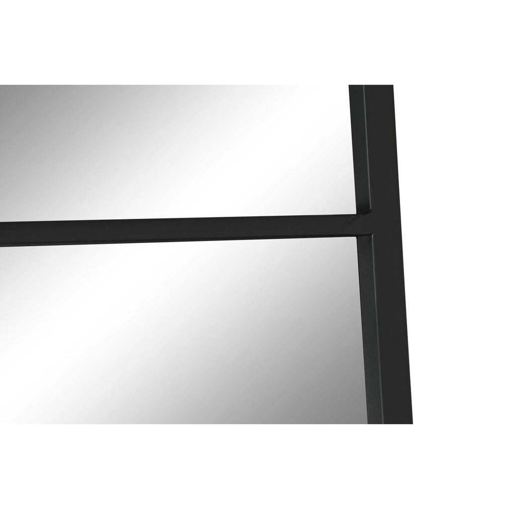 Espejo de pared negro de cristal y hierro, 90 x 2 x 180 cm — imagen 3