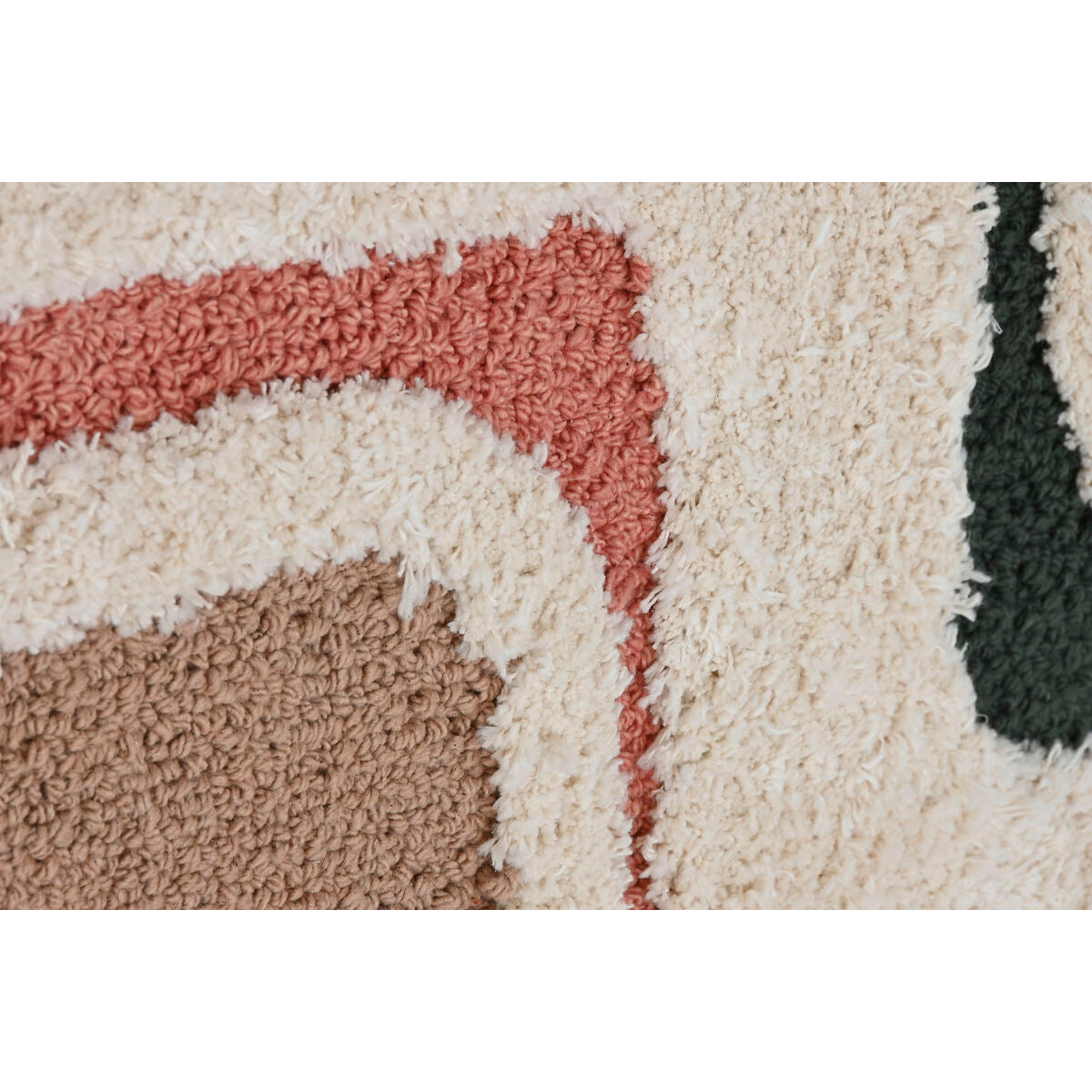 Cuadro de algodón y madera de acacia, verde y beige, 75 x 105 cm — imagen 2