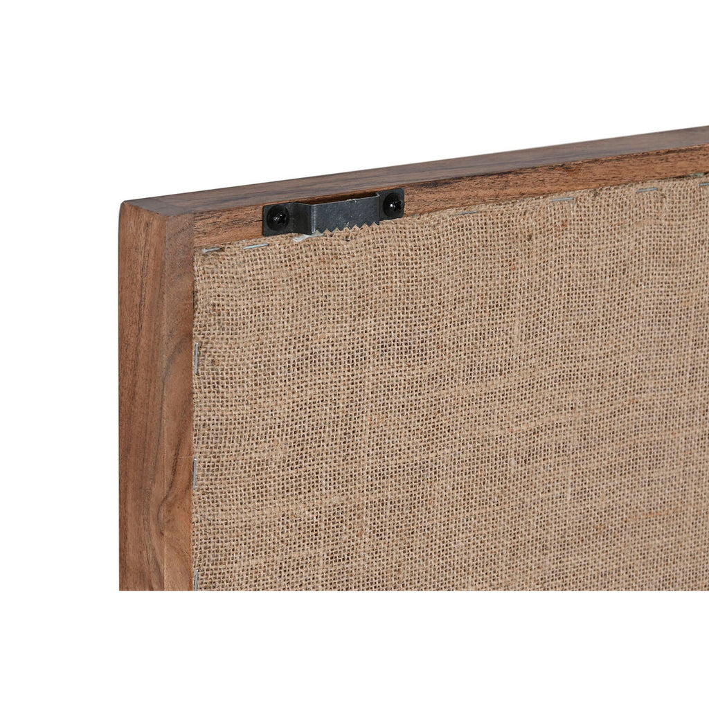 Cuadro de algodón y madera de acacia, verde y beige, 75 x 105 cm — imagen 3