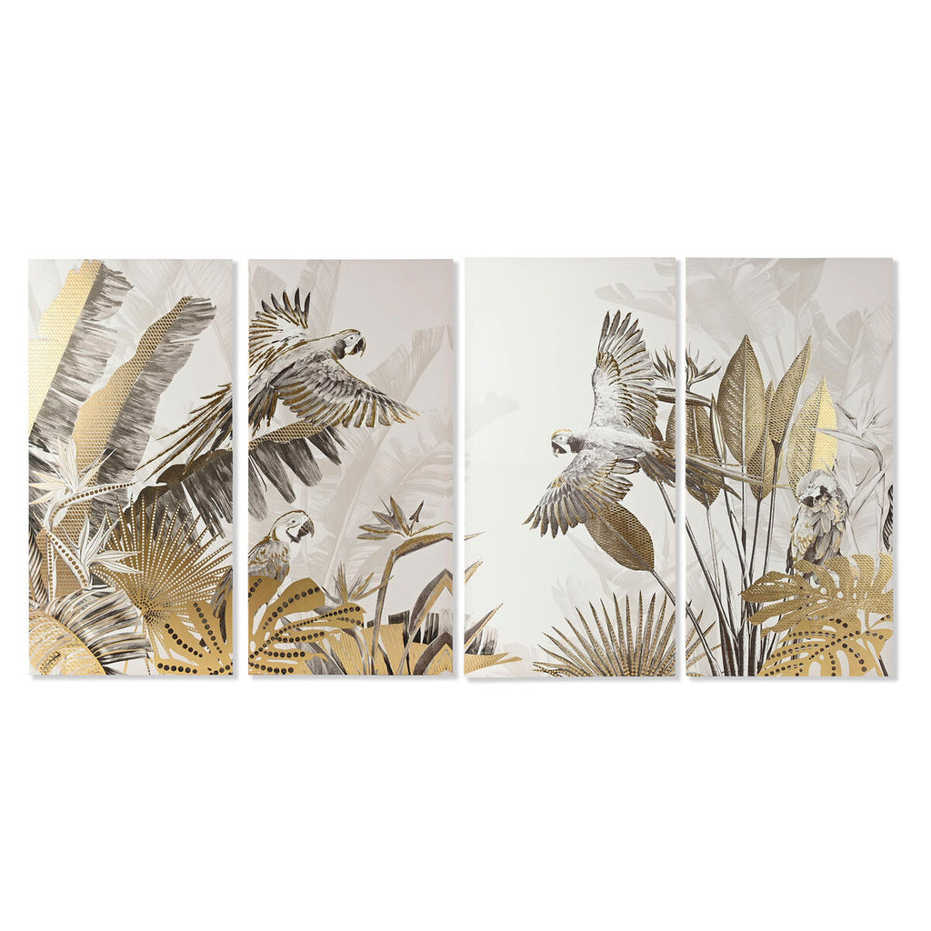Lienzo decorativo de poliestireno, diseño tropical