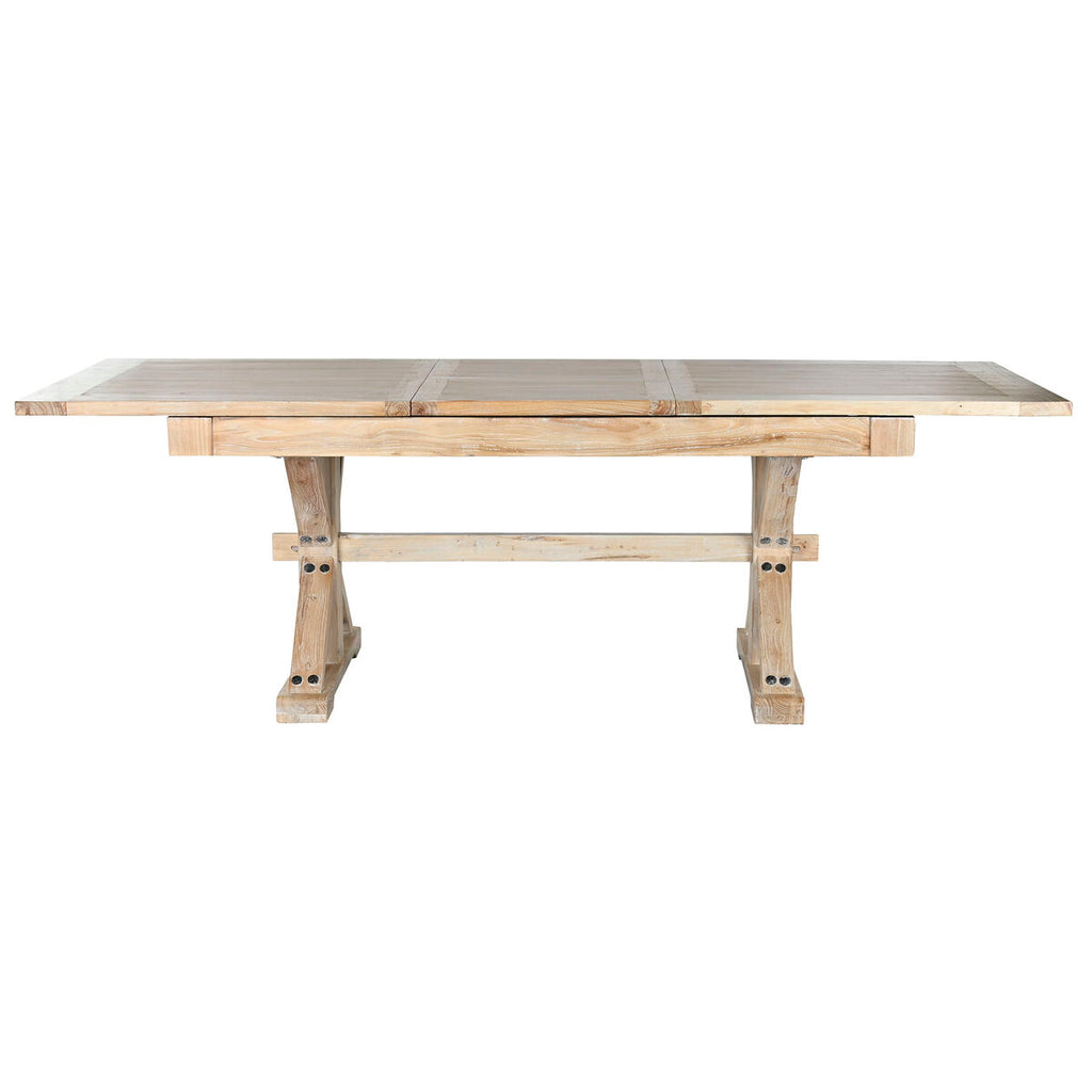 Mesa de comedor de madera de olmo reciclada, 180 x 90 cm — imagen 2