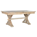 Mesa de comedor de madera de olmo reciclada, 180 x 90 cm