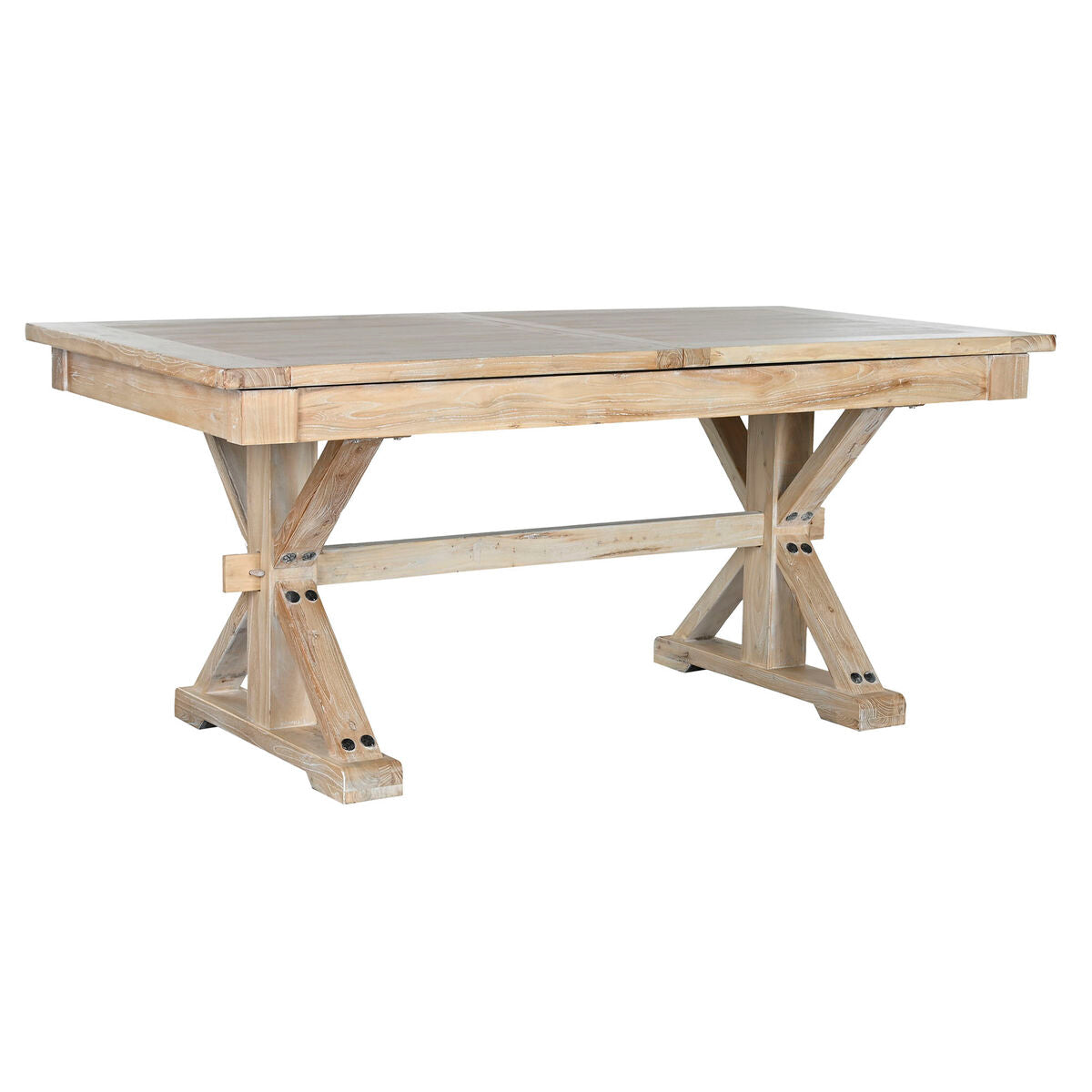 Mesa de comedor de madera de olmo reciclada, 180 x 90 cm