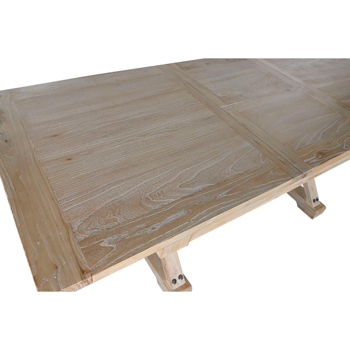 Mesa de comedor de madera de olmo reciclada, 180 x 90 cm — imagen 3
