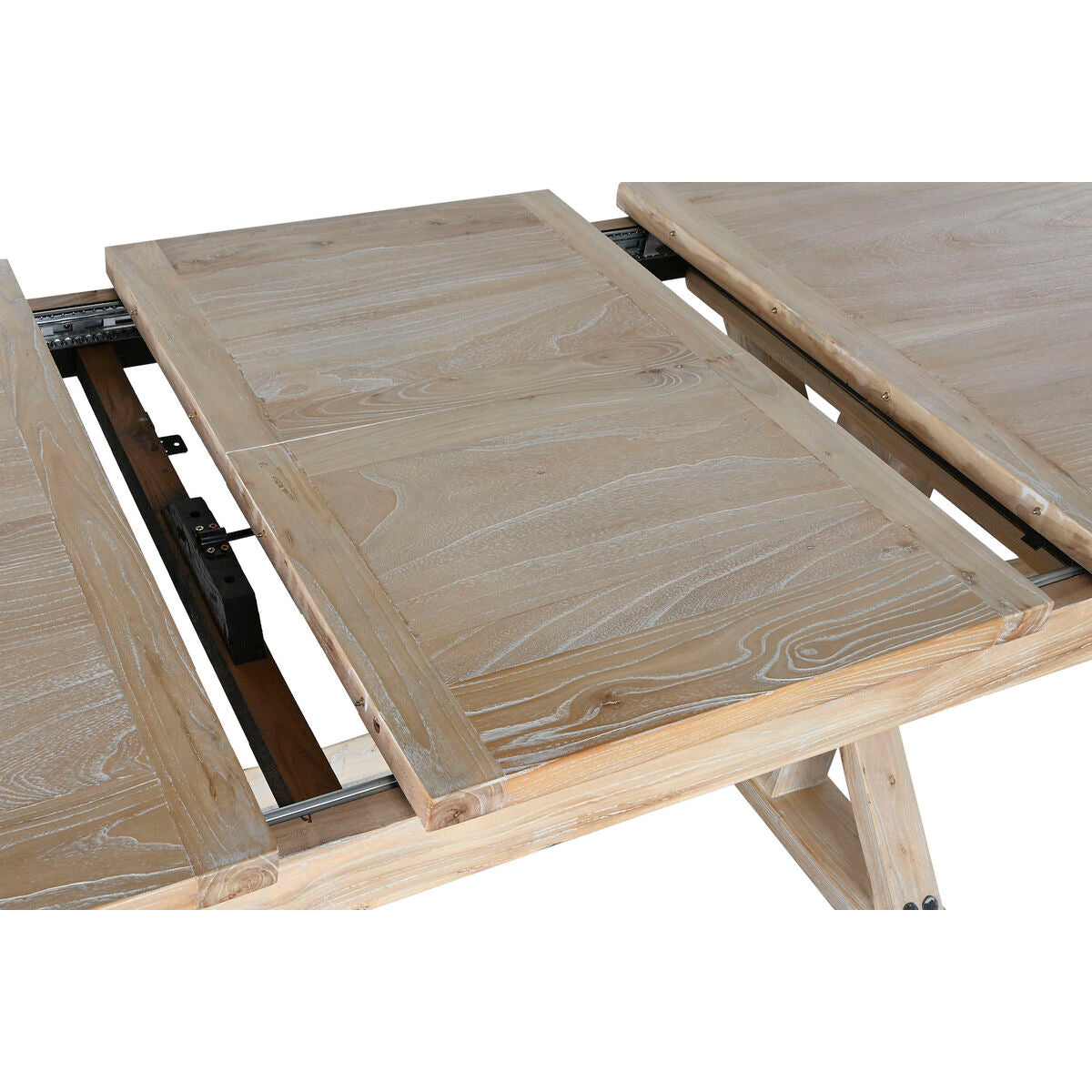 Mesa de comedor de madera de olmo reciclada, 180 x 90 cm — imagen 7