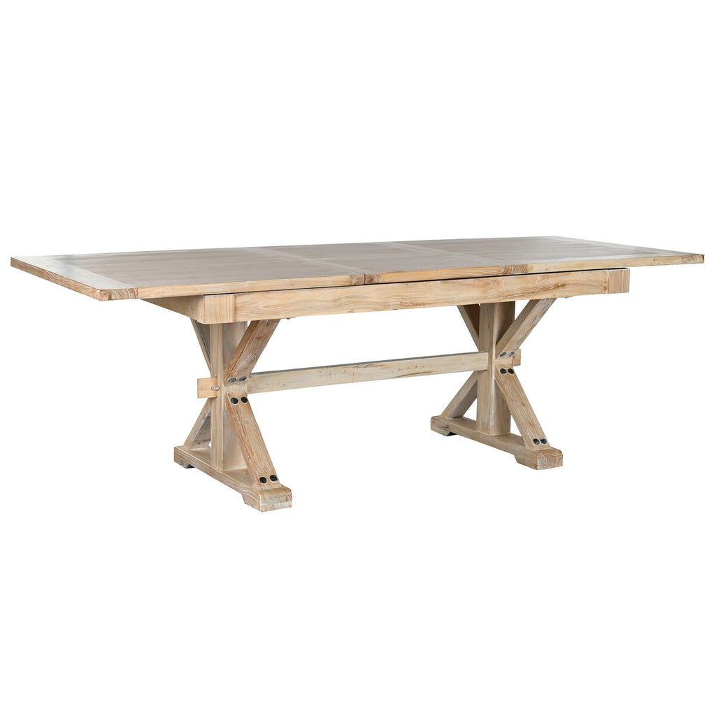 Mesa de comedor de madera de olmo reciclada, 180 x 90 cm — imagen 9