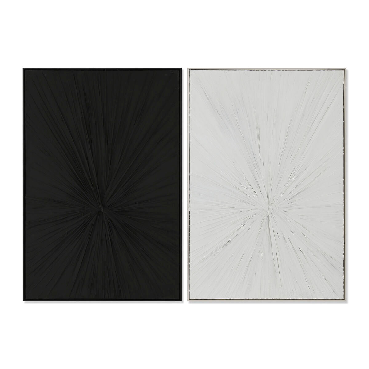 Cuadro lienzo 3D en yeso, negro y beige — imagen 8