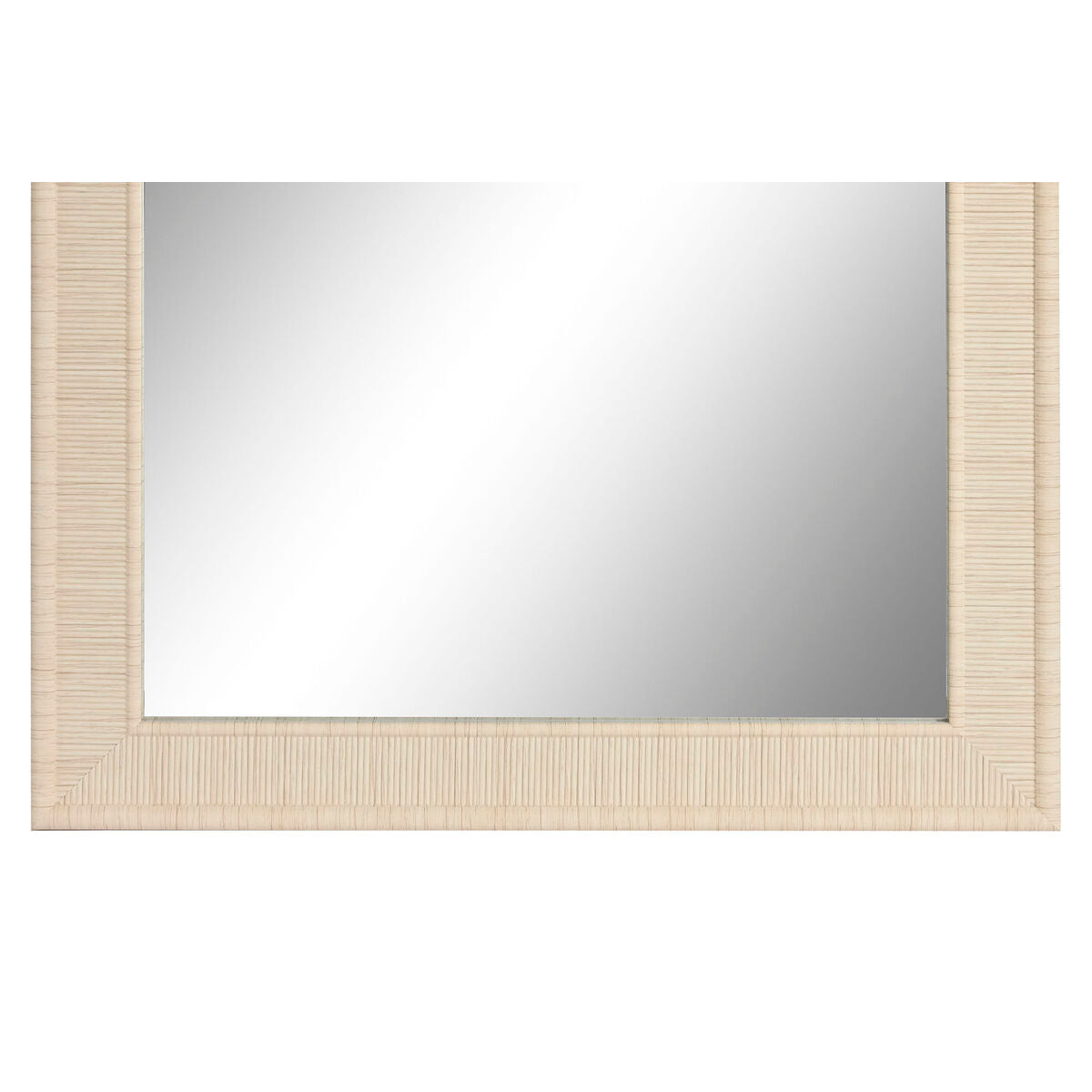 Espejo de pared beige y natural de cristal (2 unidades) — imagen 2