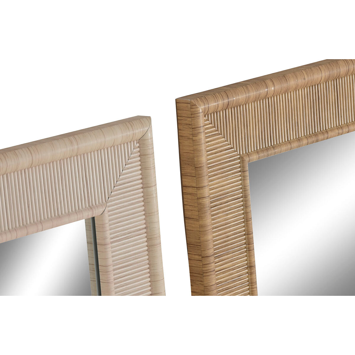 Set de 2 espejos de pared rectangulares, estilo Scandi