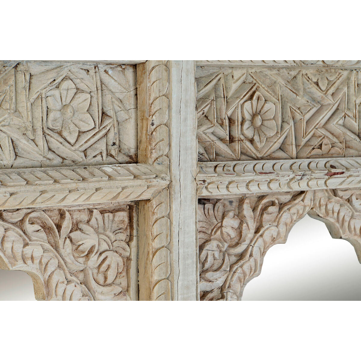 Espejo de pared rectangular de teca, 160 x 12 x 110 cm — imagen 3