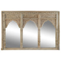 Espejo de pared rectangular de teca, 160 x 12 x 110 cm