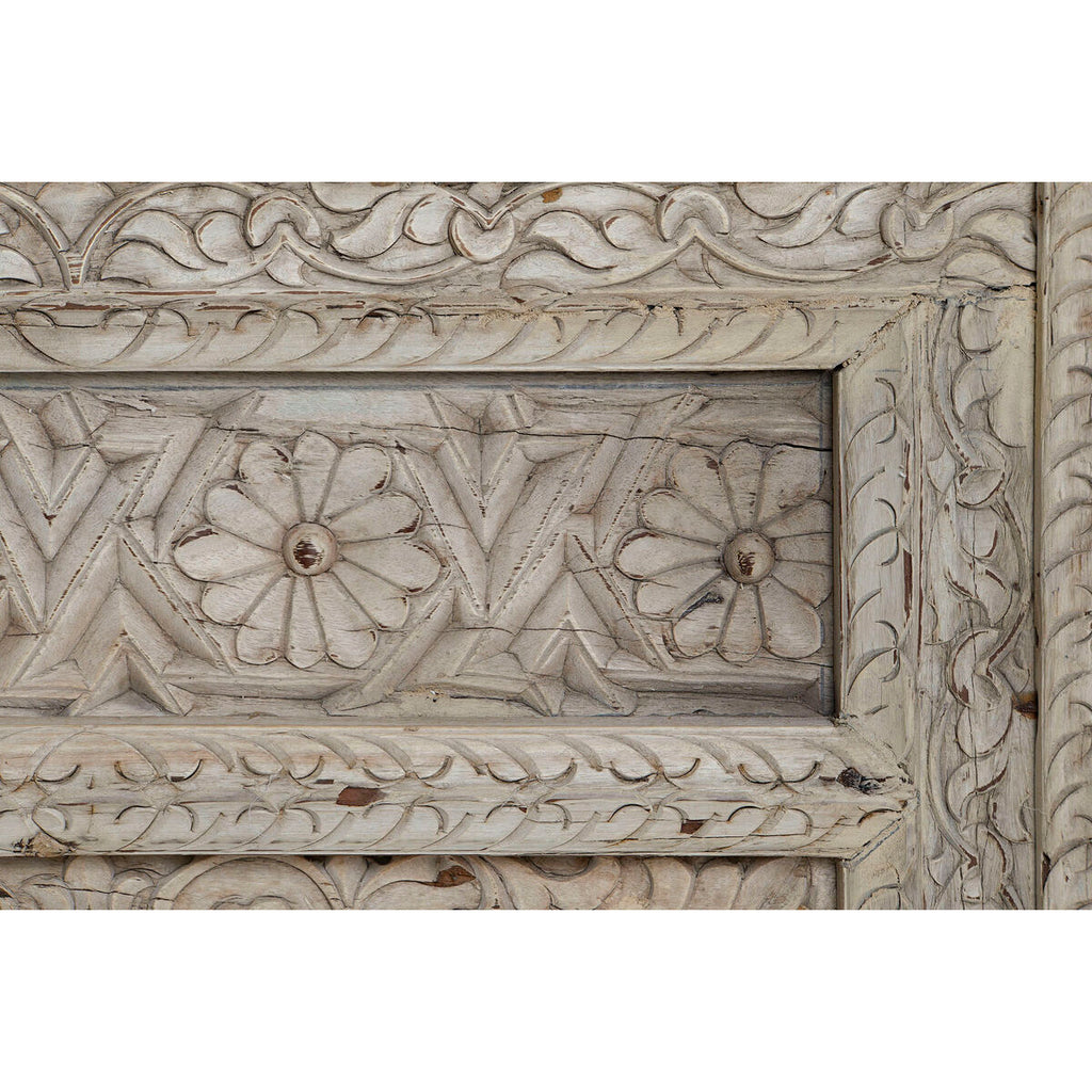 Espejo de pared natural de teca, 60 x 10 x 85 cm — imagen 3