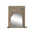 Espejo de pared natural de teca, 60 x 10 x 85 cm