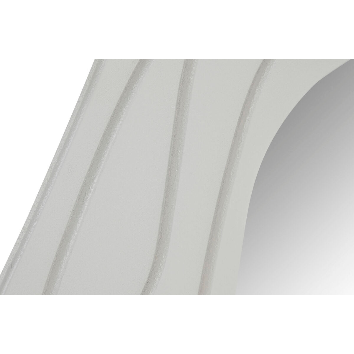 Espejo de pared ovalado de madera blanca, 97 cm de alto — imagen 2
