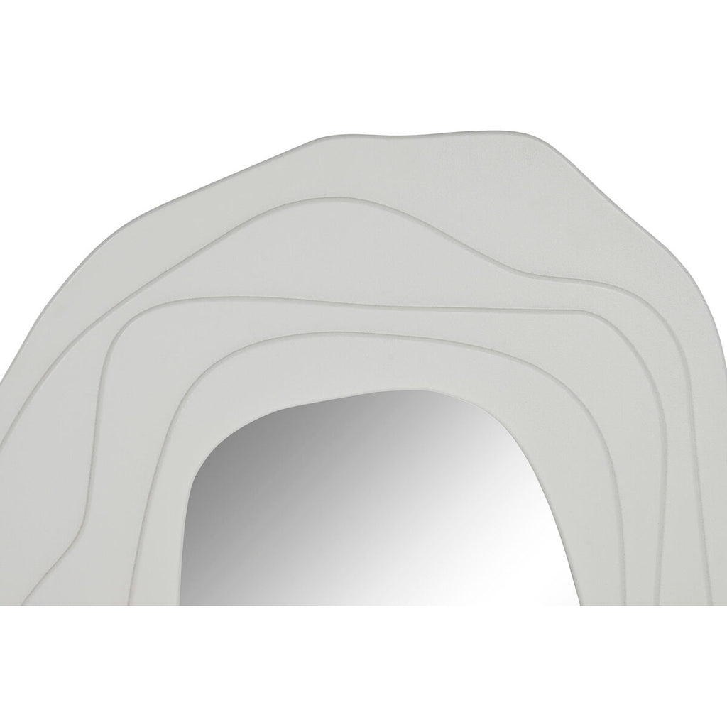 Espejo de pared ovalado de madera blanca, 97 cm de alto — imagen 3