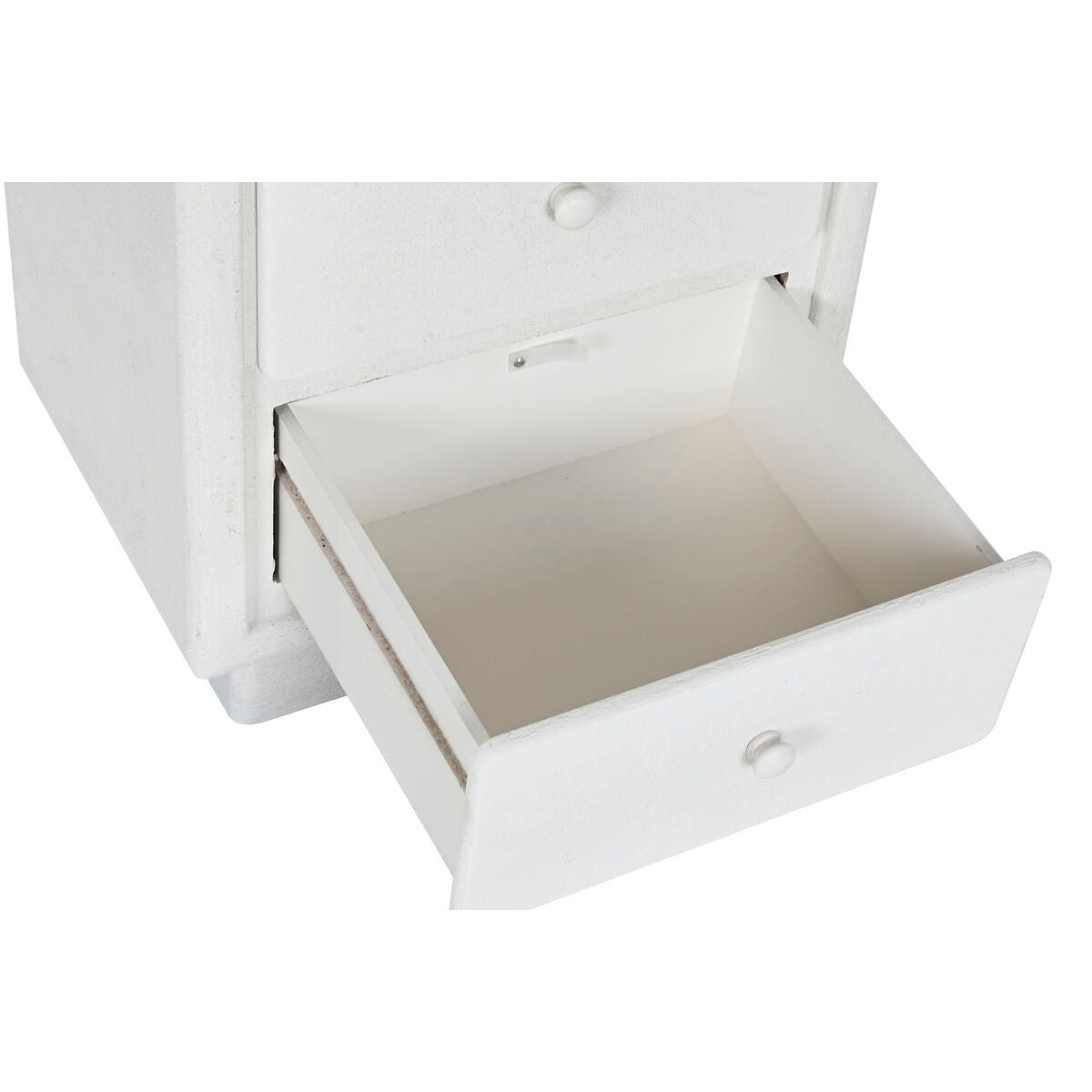 Mesita de noche de madera MDF blanca, diseño moderno — imagen 2