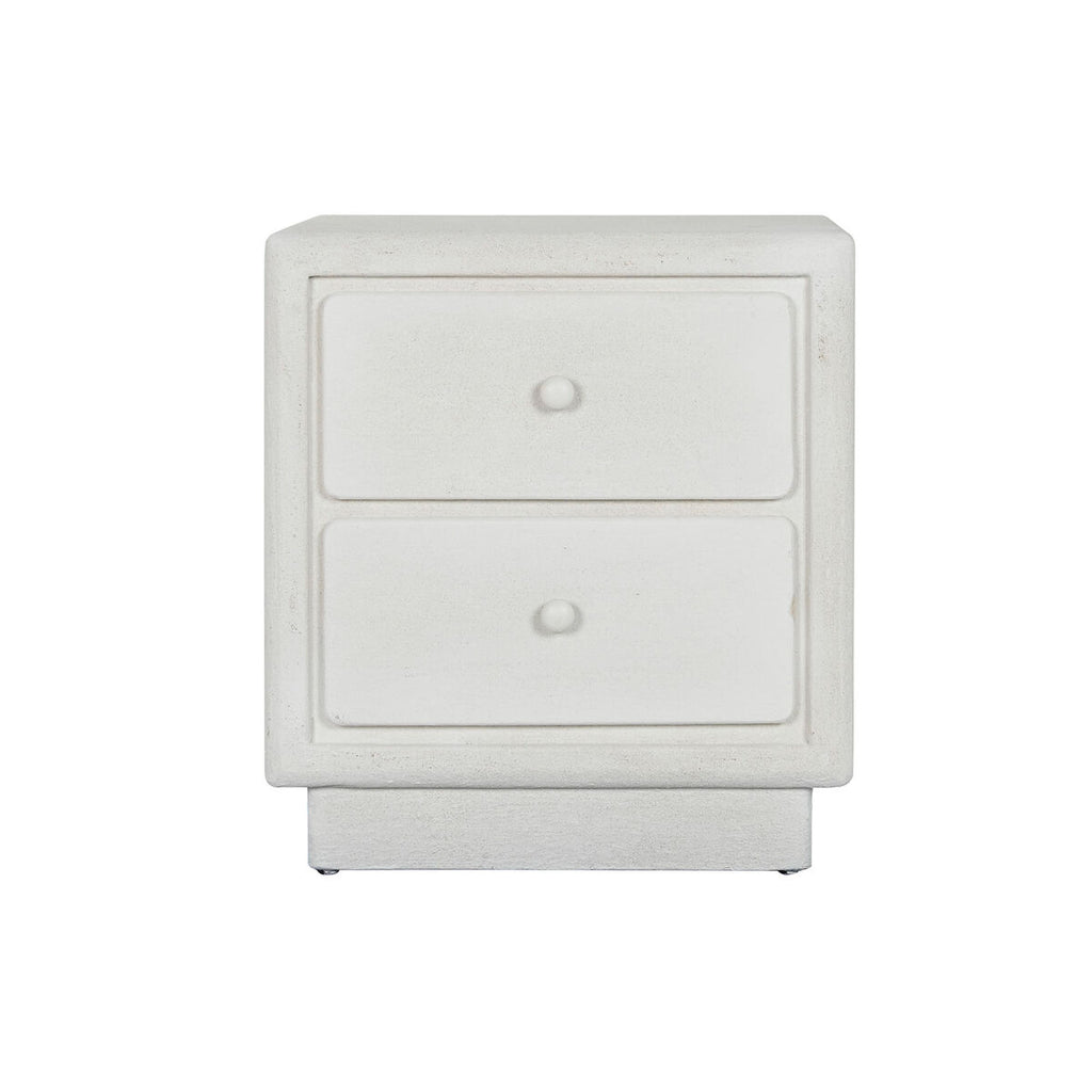 Mesita de noche de madera MDF blanca, diseño moderno — imagen 5