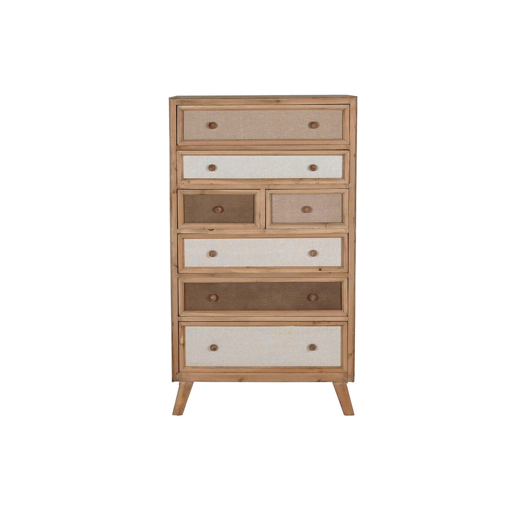 Cajonera de abeto y lino de estilo tradicional, 138 cm — imagen 6