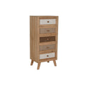 Cajonera tradicional de lino y madera de abeto, 48 cm