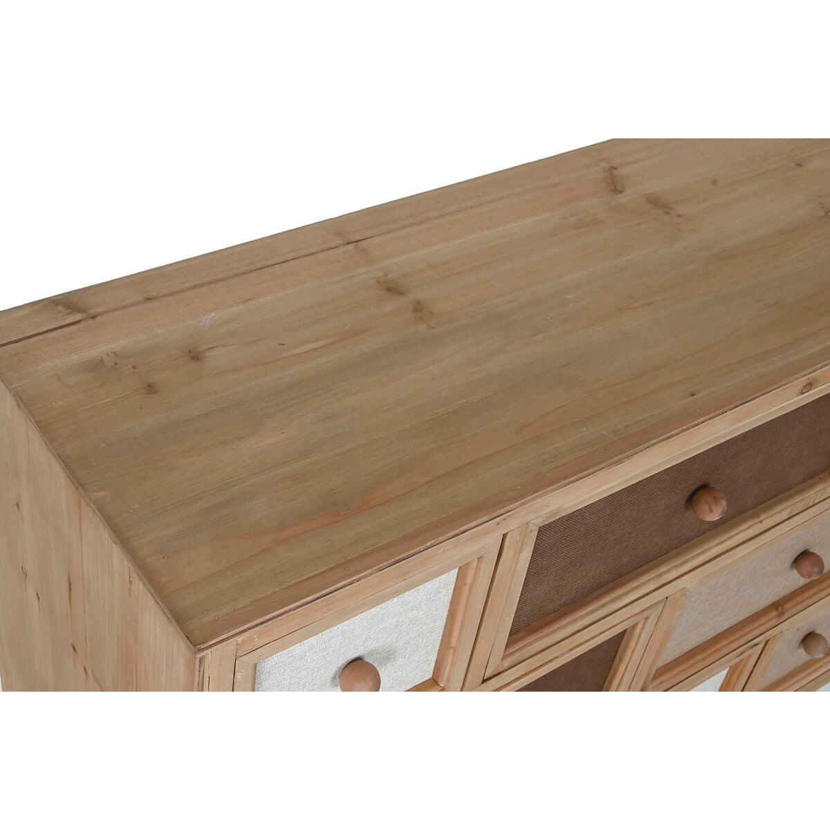 Cajonera de abeto y lino de estilo tradicional, 100 cm — imagen 4