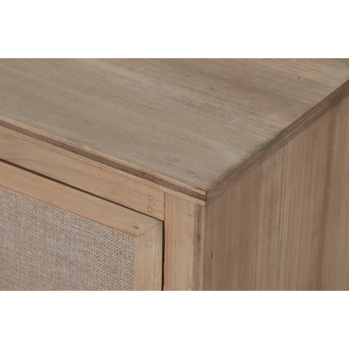 Mesita de noche de lino y madera de abeto, 48 x 35 x 66 cm — imagen 5