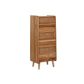 Cajonera de 6 cajones en acacia y MDF, marrón