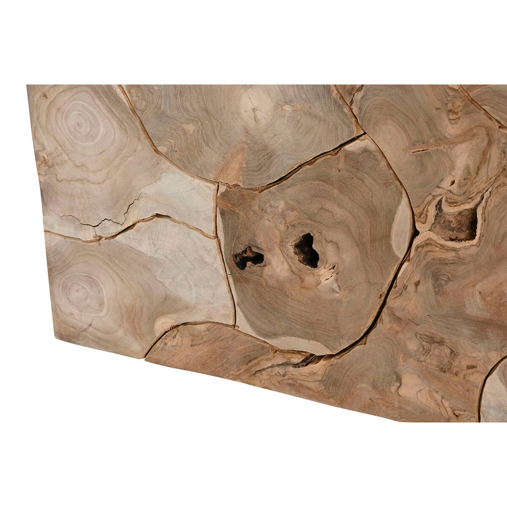 Mesa de centro de madera de teca natural, 120 cm — imagen 4