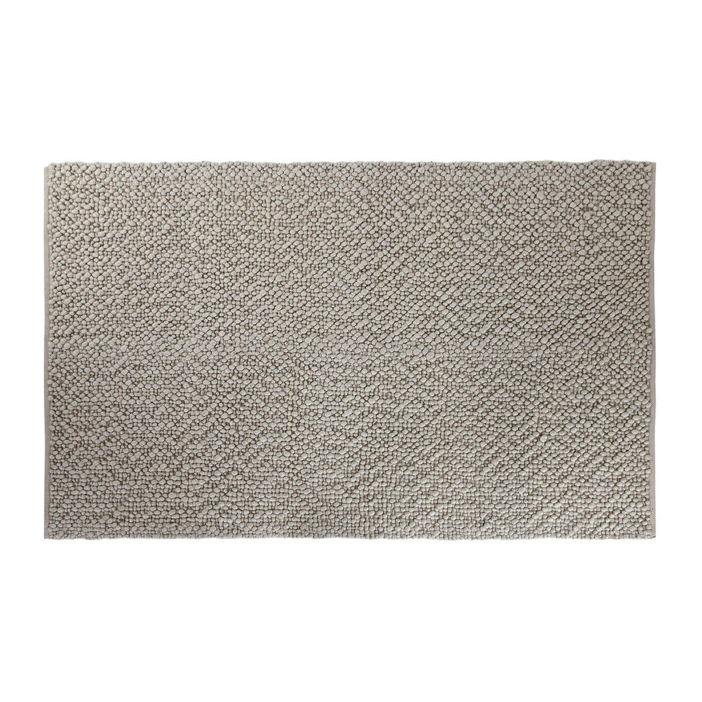 Alfombra de beige en algodón, lana y poliéster, 120 x 170 cm