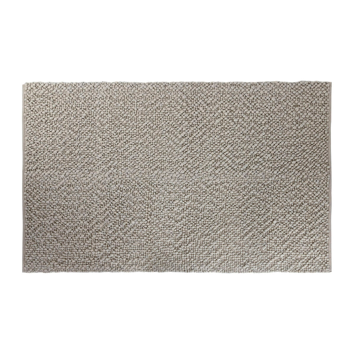 Alfombra de beige en algodón, lana y poliéster, 120 x 170 cm