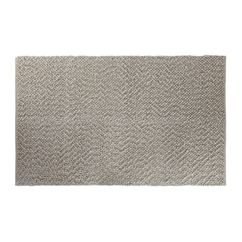 Alfombra de beige en algodón, lana y poliéster, 120 x 170 cm