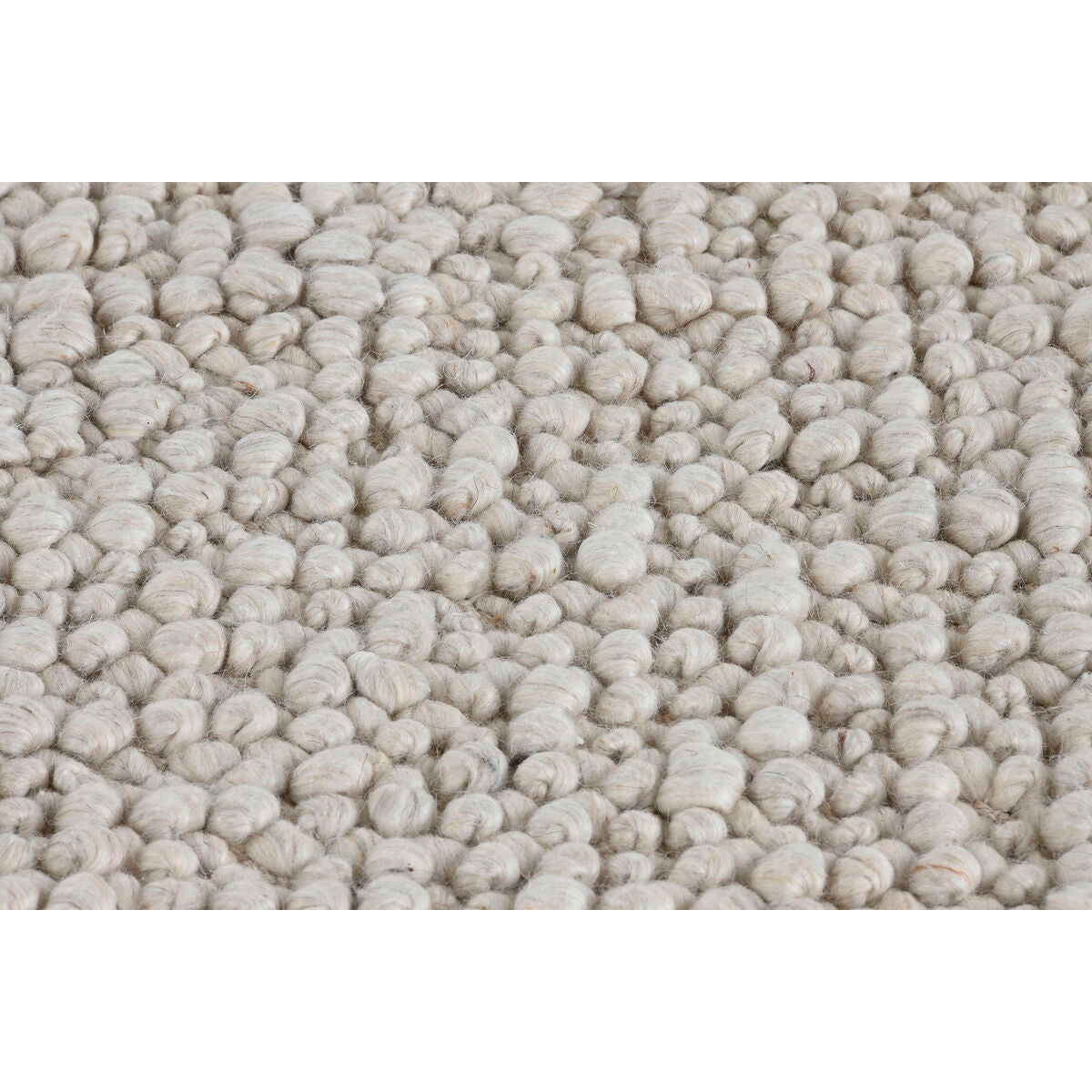 Alfombra beige de algodón, poliéster y lana, 230 x 160 cm — imagen 3