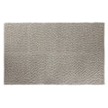 Alfombra beige de algodón, poliéster y lana, 230 x 160 cm