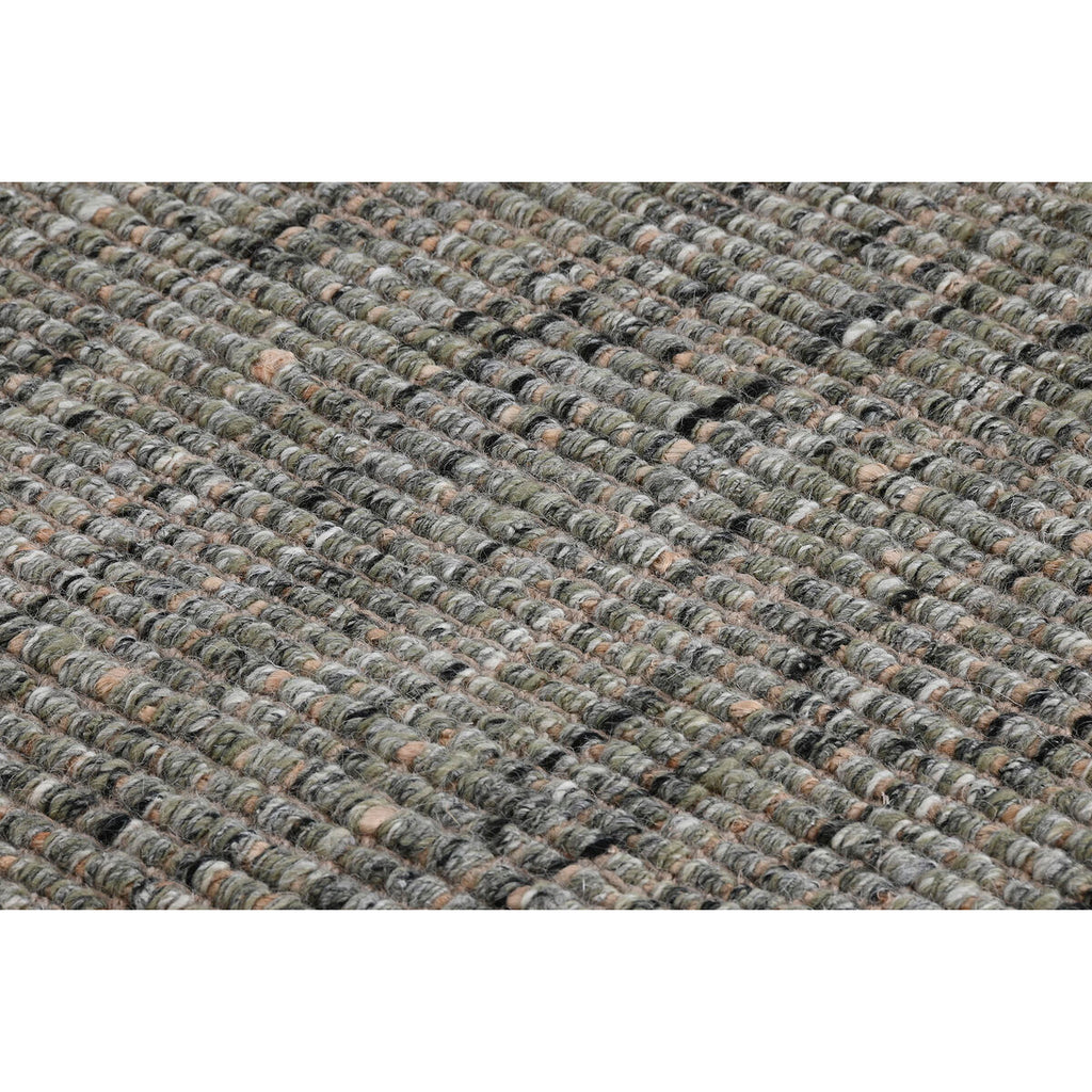 Alfombra de poliéster, yute y lana en turquesa, 140 x 200 cm — imagen 3