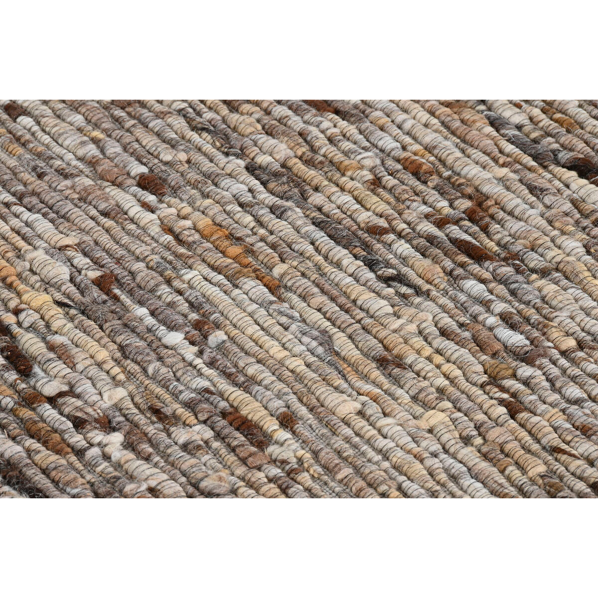 Alfombra marrón de algodón, poliéster y lana, 160 x 230 cm — imagen 3