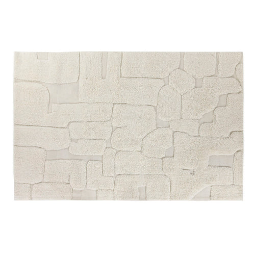 Alfombra de algodón, poliéster y lana, 140 x 200 cm